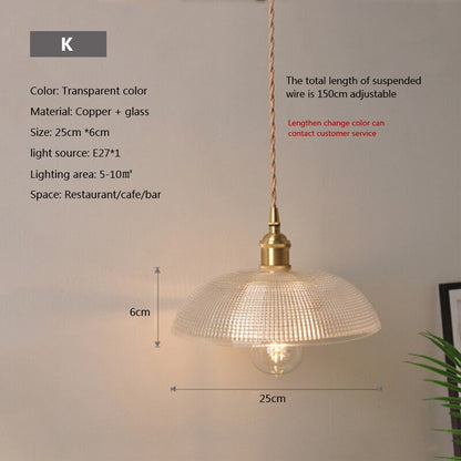 Clear Glass Hanging Pendant Light