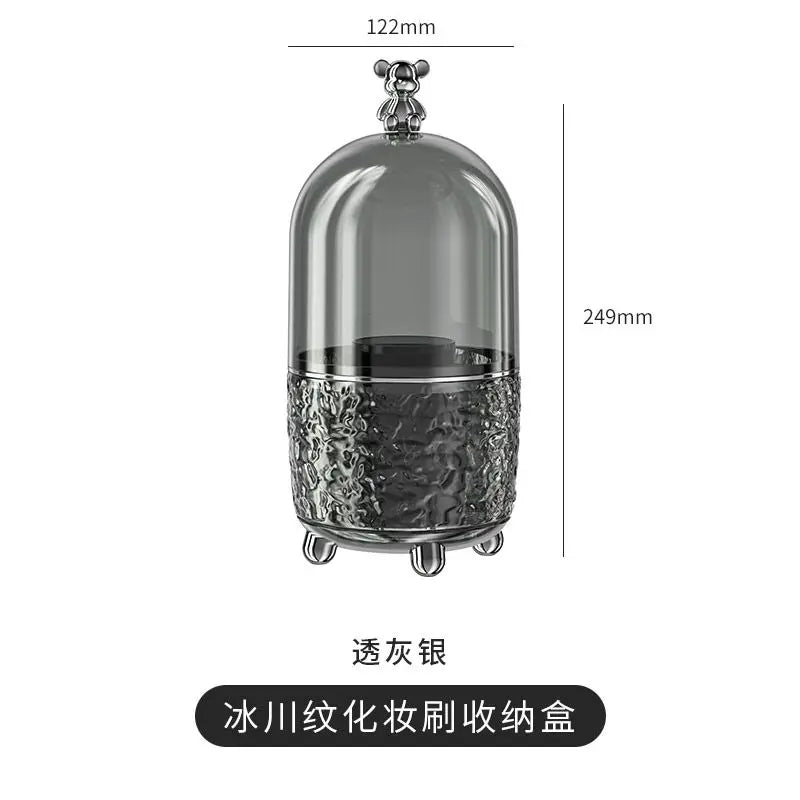 Rotating Makeup Storage Case with Lid