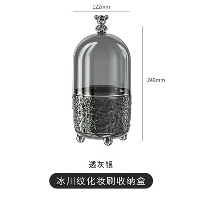 Rotating Makeup Storage Case with Lid