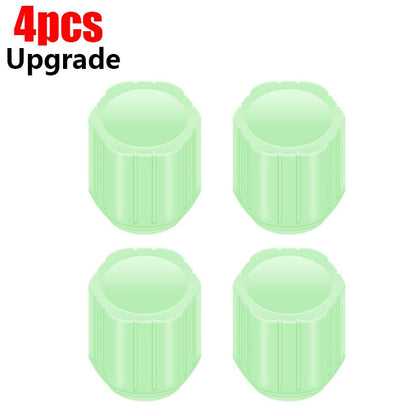 Glowing Car Tire Valve Stem Caps 4 Pack - Fesara