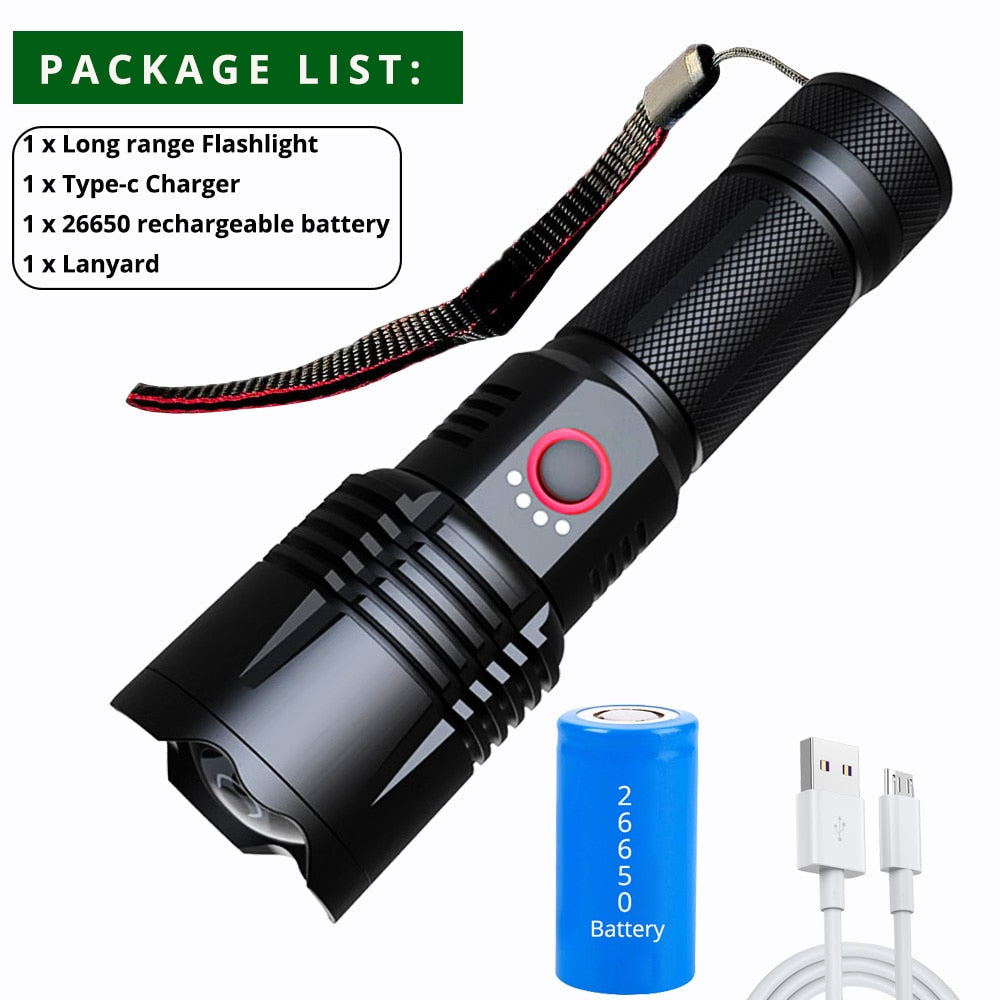 Bright Extra Long Lasting LED Flashlight - Fesara