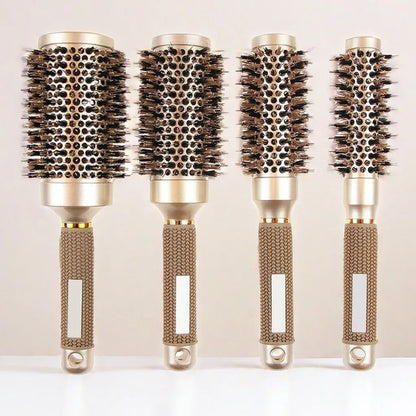 Pro Hair Brush Set, Ceramic & Boar Bristle, Frizz Control