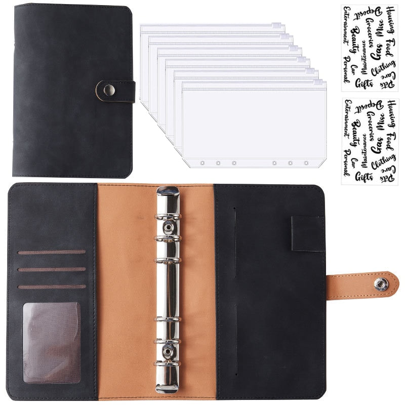 Premium Leather Wallet Notebook Organizer