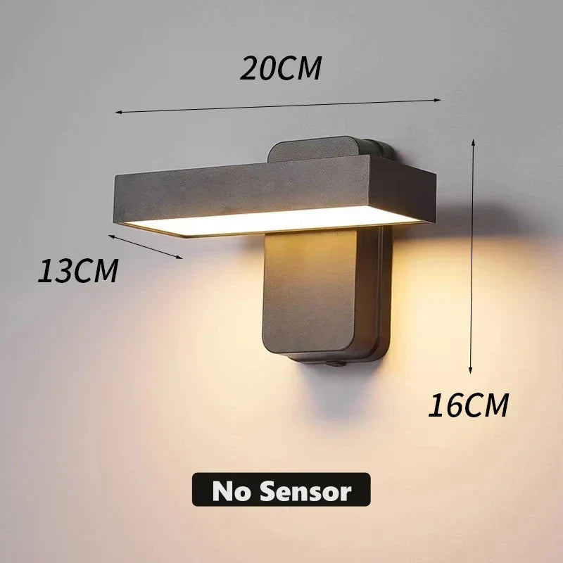 Outdoor Motion Sensor LED Wall Light Adjustable - Fesara
