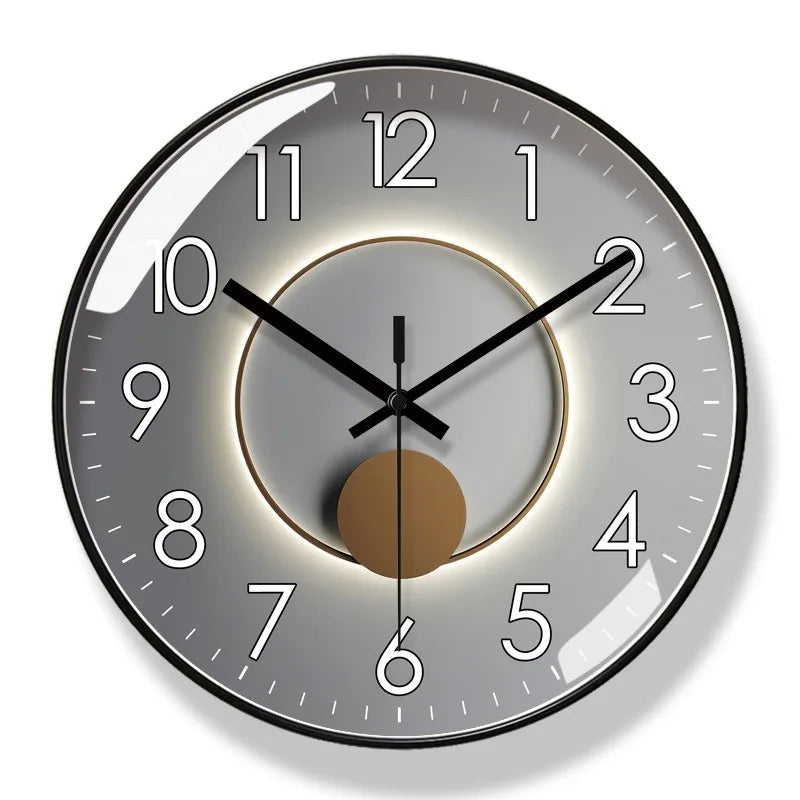 Elegant Round Wall Clock for Home Decoration