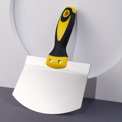 Flexible Rubber Handle Stainless Steel Scraper Spatula