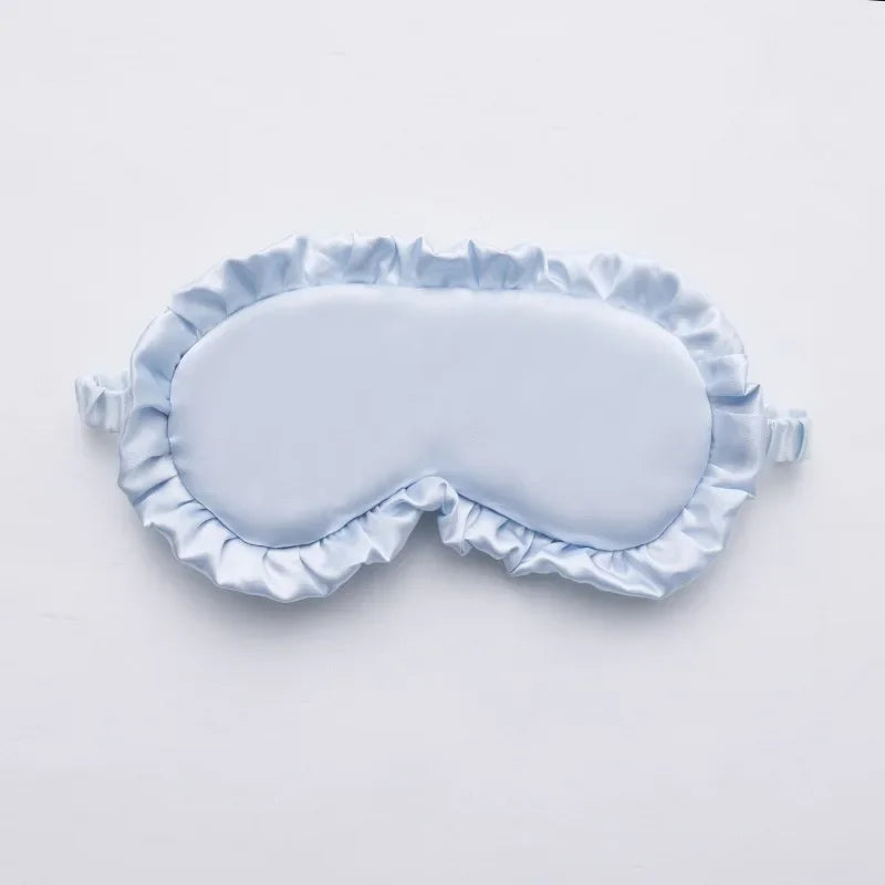 Silky Eye Mask - Soft Ruffle Sleep Mask for Women