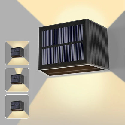 Outdoor Solar Wall Lamp Adjustable Bright Light - Fesara