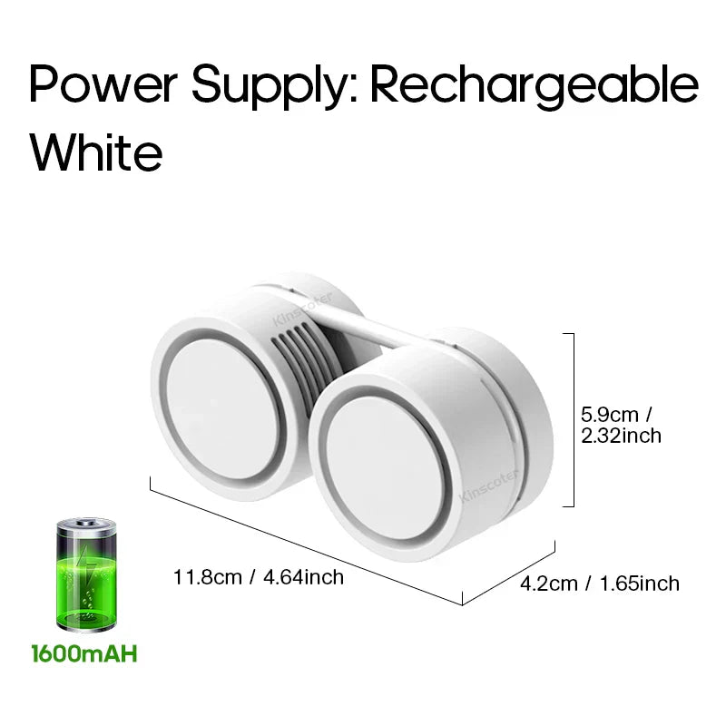 Personal Neck Cooler Fan, Rechargeable and Portable