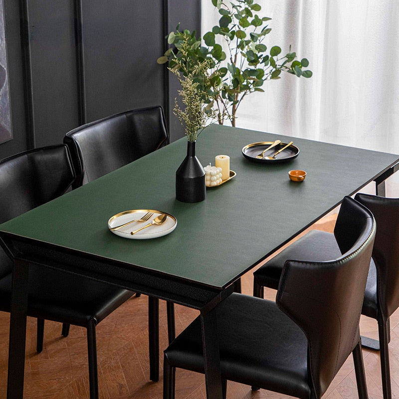 Simple Leather Waterproof Table Pad