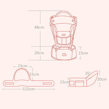 Comfortable Baby Sling 3-in-1 Ergonomic Newborn Carrier