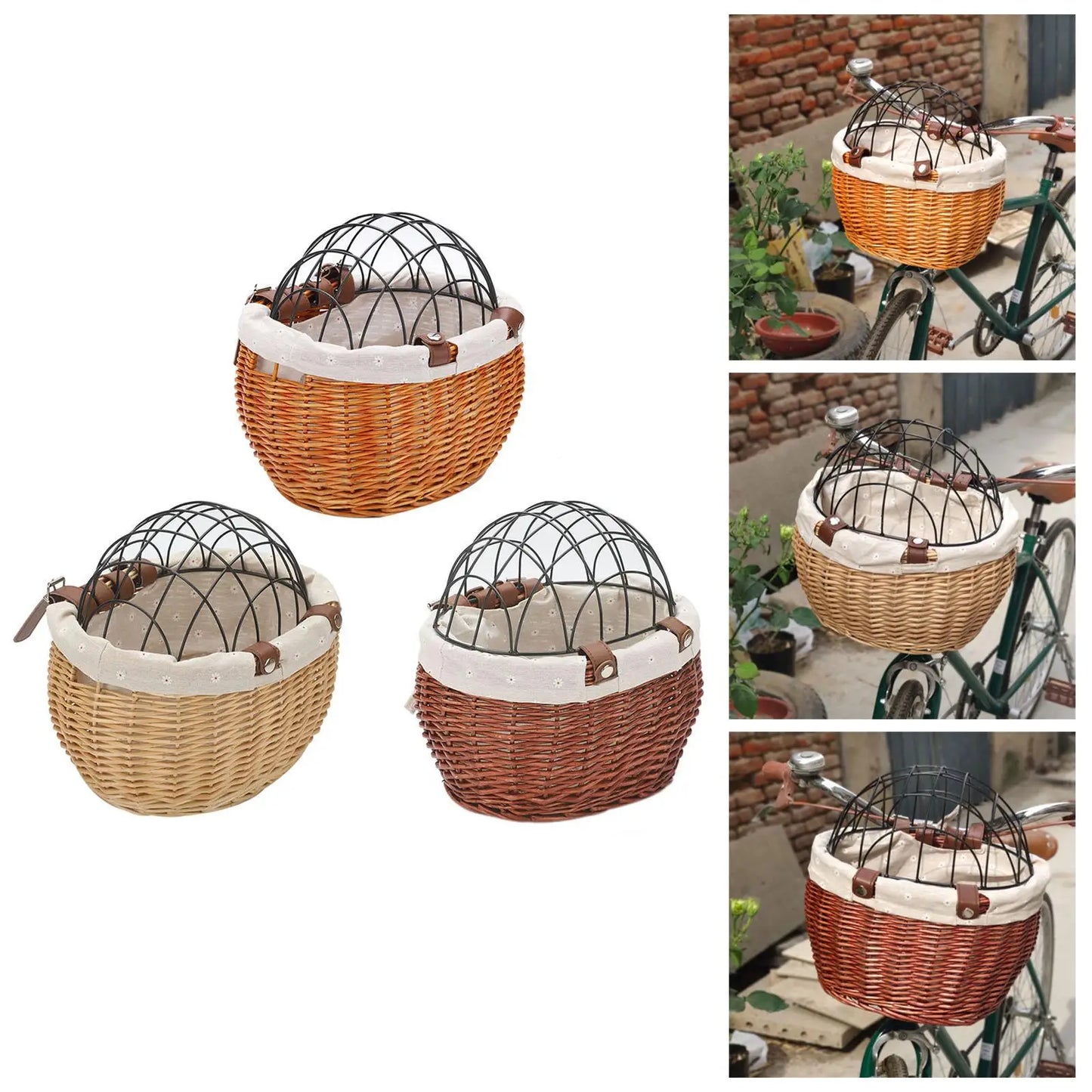 Durable Pet Bike Carrier Basket