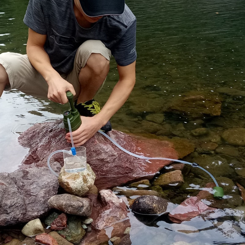 Portable Water Purifier Camping Survival Kit