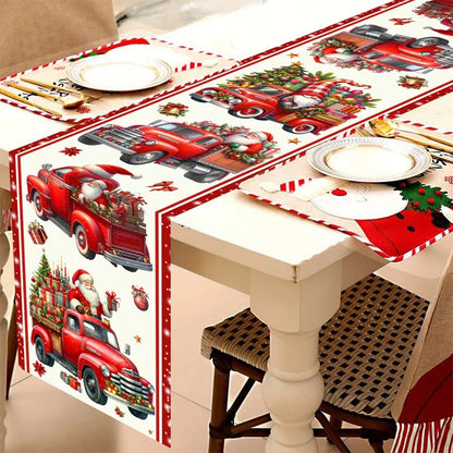 Christmas Table Runner Decorative Holiday Tablecloth 180x35cm