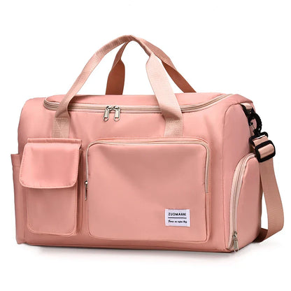 Spacious 35L Travel Duffel Bag with Shoe Pocket