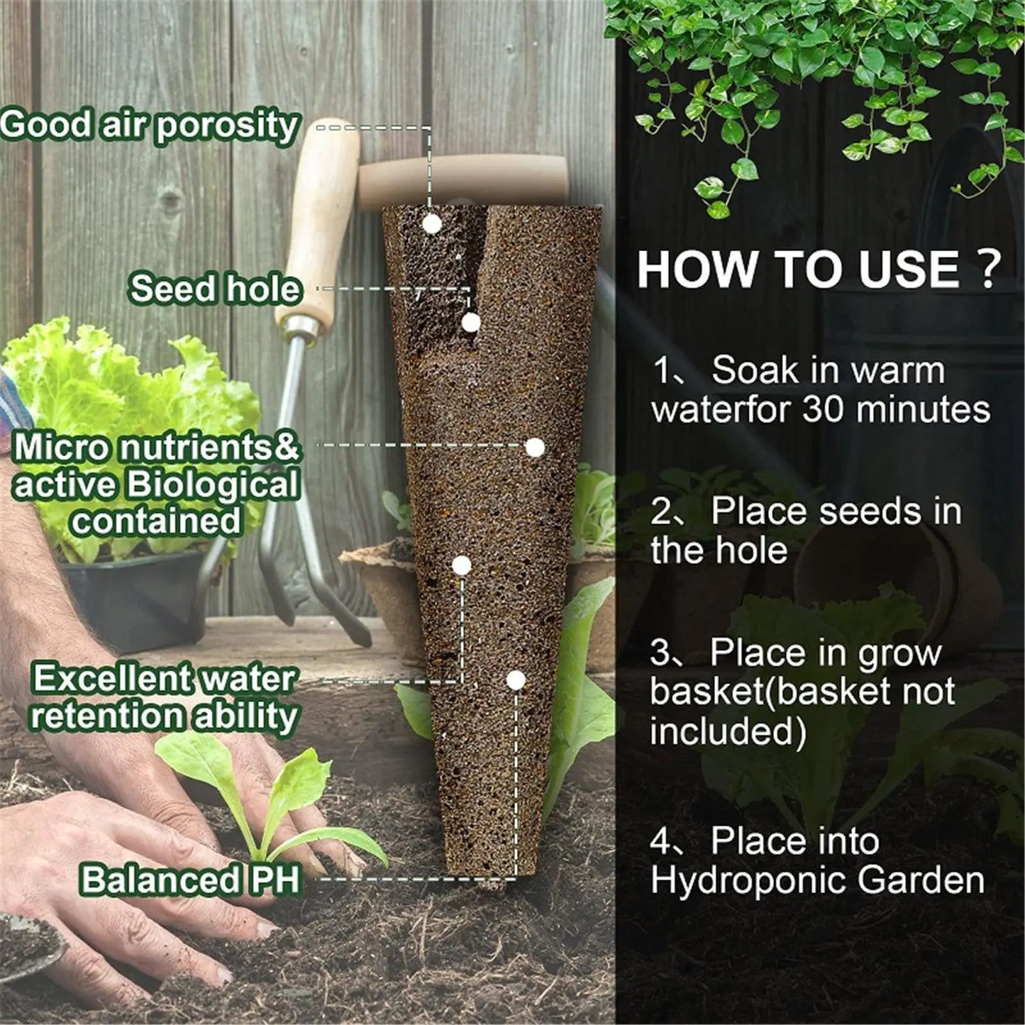 Complete Indoor Hydroponic Growing Kit 120pc Set
