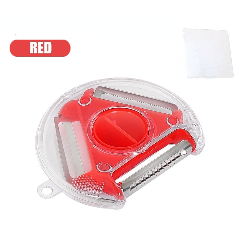 Premium 3-in-1 Stainless Steel Vegetable Peeler - Fesara