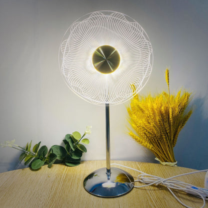 Colorful Rainbow Glass Table Lamp