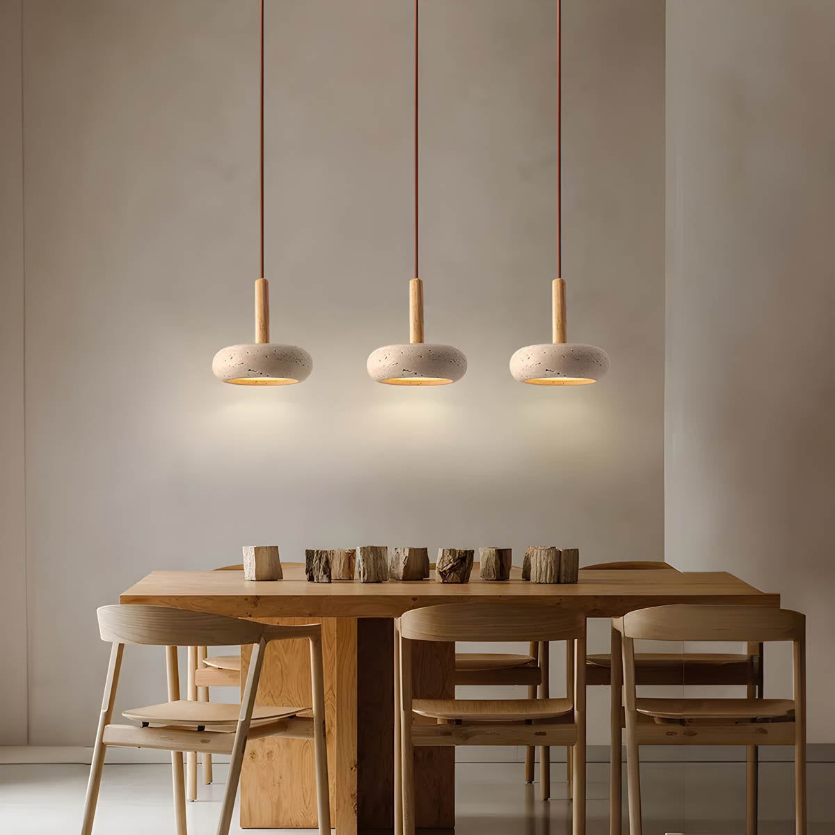 Fesara | Elegant Stone LED Pendant Light