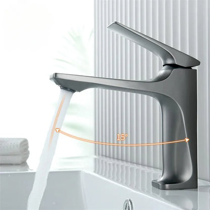 Stylish Bathroom Faucet - Single Handle Mixer in Modern Chrome - Fesara