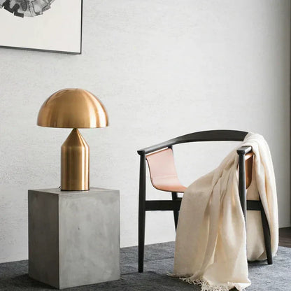 Contemporary Gold Dome LED Desk Lamp 3-Light