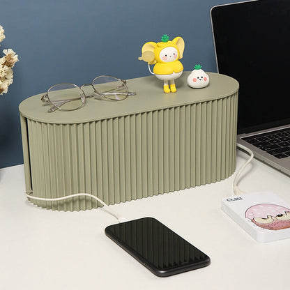 Compact Cable Management Storage Box Organizer