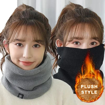 Warm Fleece Lined Winter Scarf for Men and Women