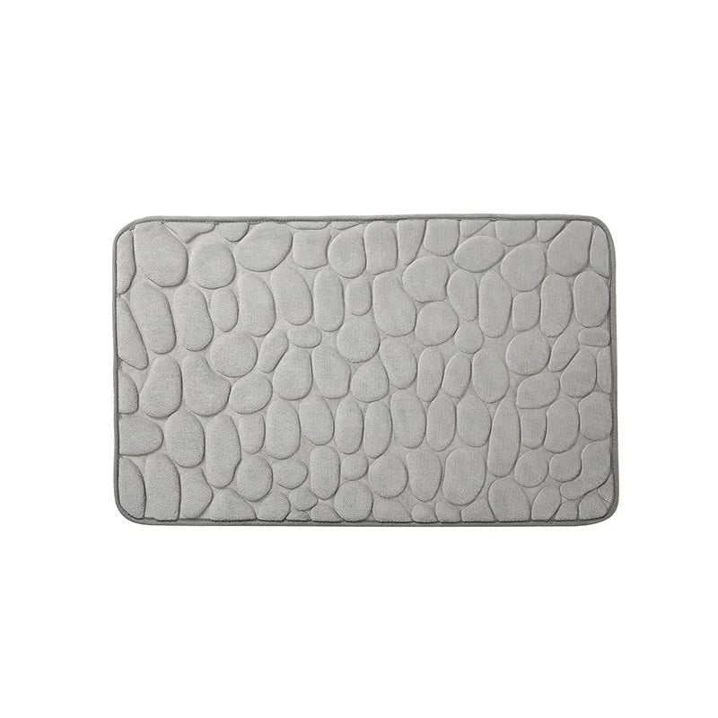 Grip Bath Mat with Soft Memory Foam and Textured Surface
