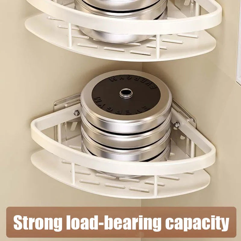 Easy Install Corner Shower Caddy in Aluminum