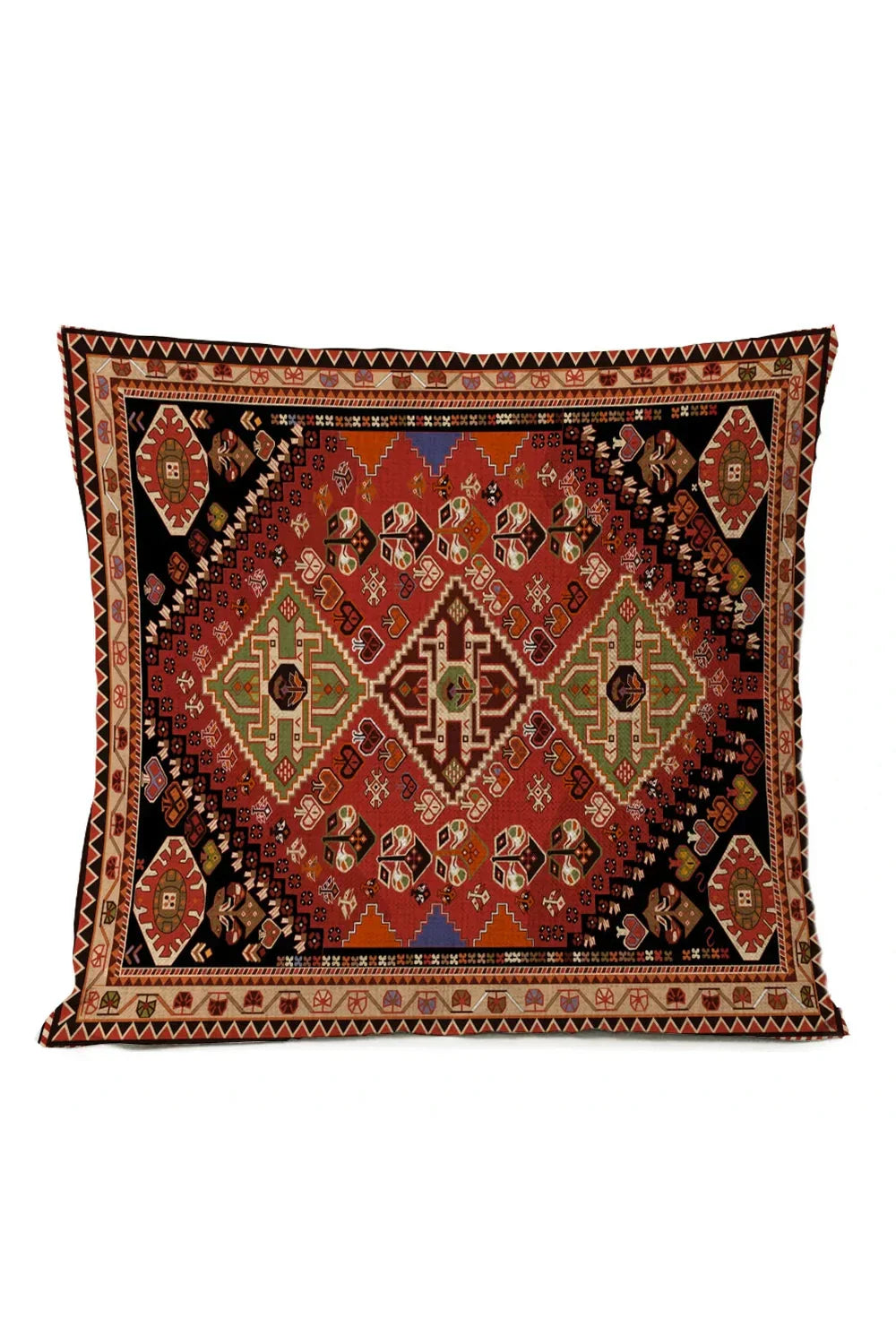 Colorful Global Print Pillow Cover