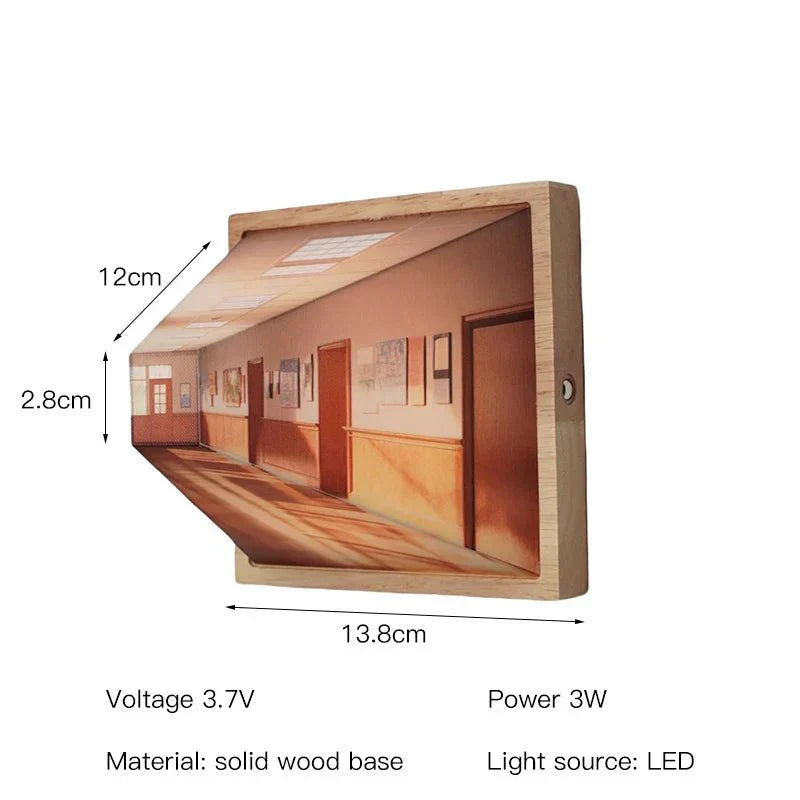 Stylish 3D LED Wall Lamp - Cool Home Decor Gift