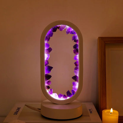Beautiful Gemstone Table Lamp Fesara