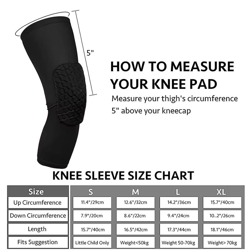 Protective Shock Absorbing Knee Pads for Athletic Support