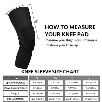 Protective Shock Absorbing Knee Pads for Athletic Support