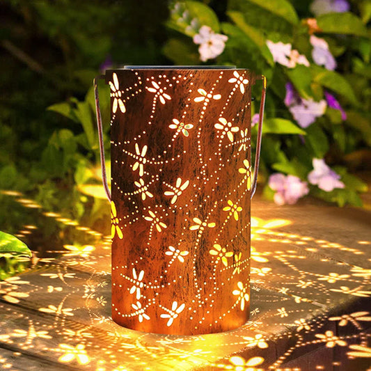 Colorful Solar Garden Lantern - Bright Outdoor Light - Fesara