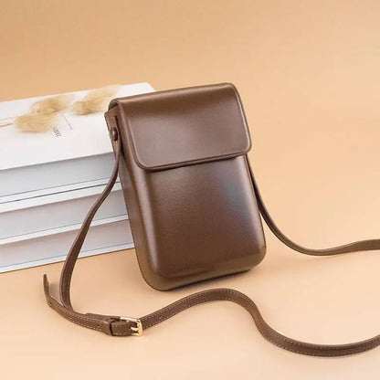 Simple Mini Faux Leather Cross Body Bag