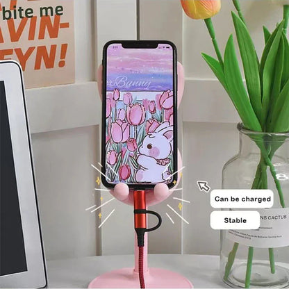 Fun Rabbit Phone Stand Holder Adjustable Tablet