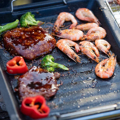 Large Reversible Cast Iron Grill Pan for Gas Grill & Stove