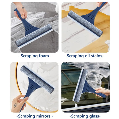 Extendable Window Cleaning Kit with Squeegee & Microfiber