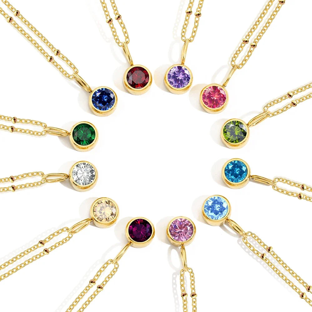 Delicate Gemstone Orbit Choker Necklace