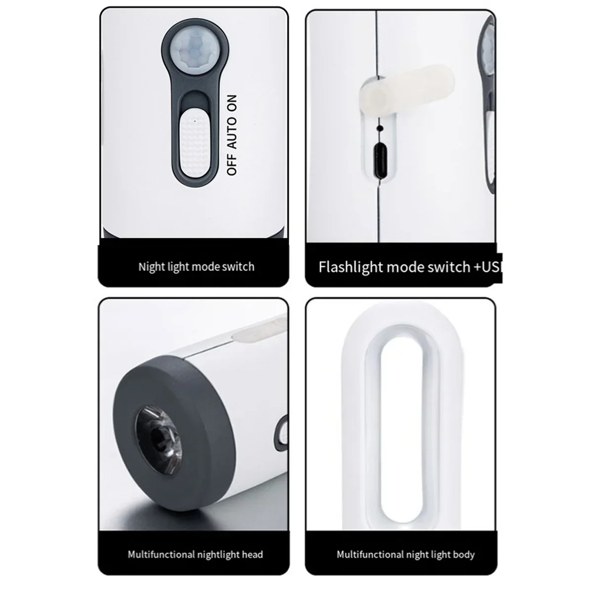 Smart Motion Night Light with Rechargeable Flashlight