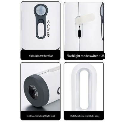 Smart Motion Night Light with Rechargeable Flashlight