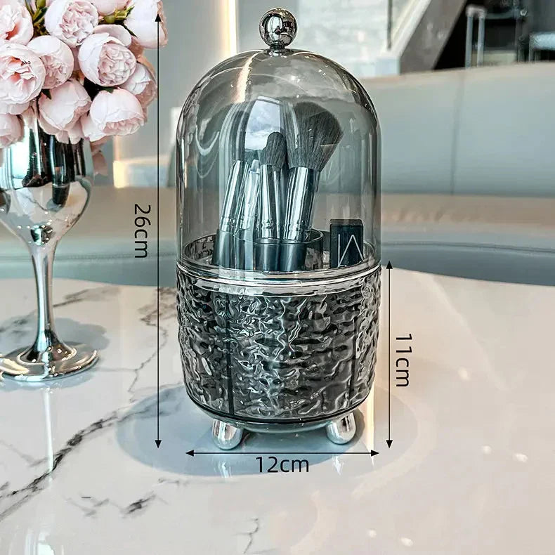 Rotating Makeup Storage Case with Lid