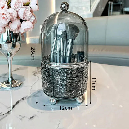 Rotating Makeup Storage Case with Lid