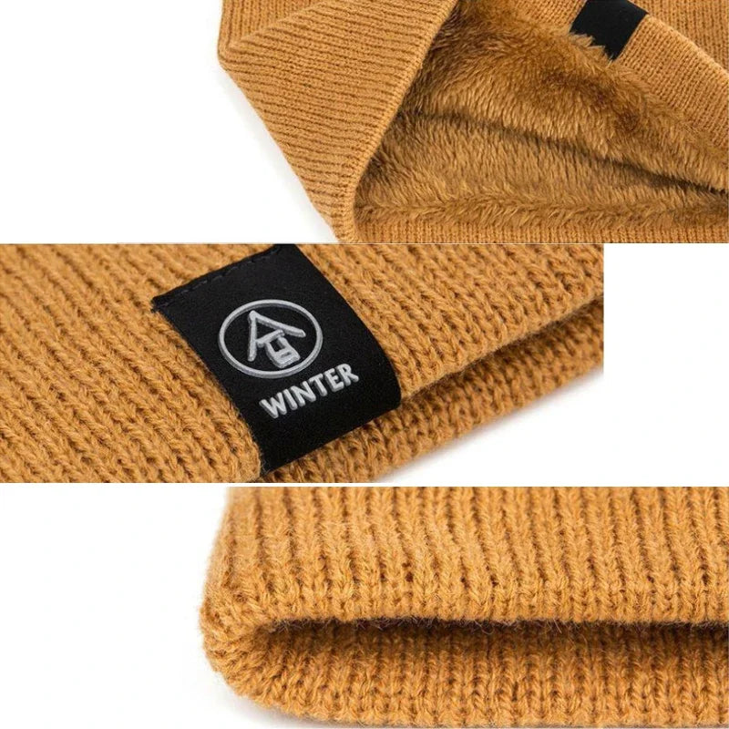 Warm Fleece Lined Winter Scarf for Men and Women
