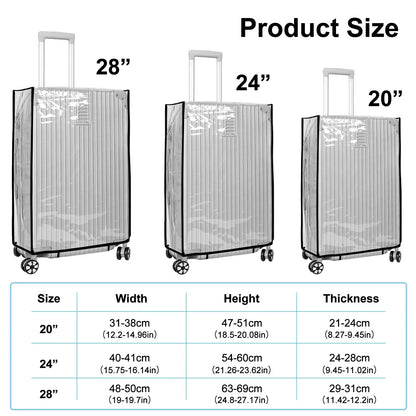 Clear Protective Travel Luggage Cover - Fesara