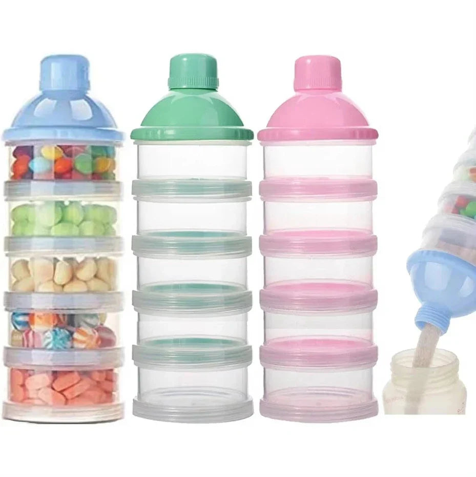 Portable Snack Container with 5 Sections