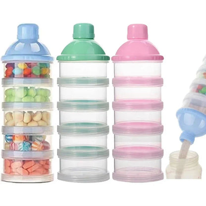 Portable Snack Container with 5 Sections