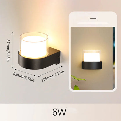 Outdoor Motion Sensor LED Wall Light 6W 12W Waterproof