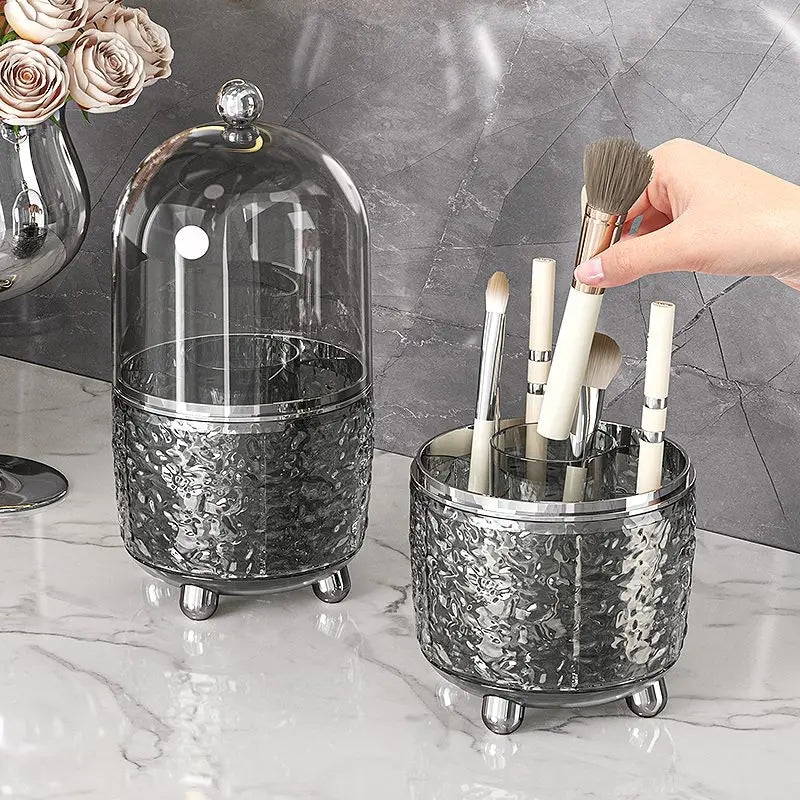 Rotating Makeup Storage Case with Lid